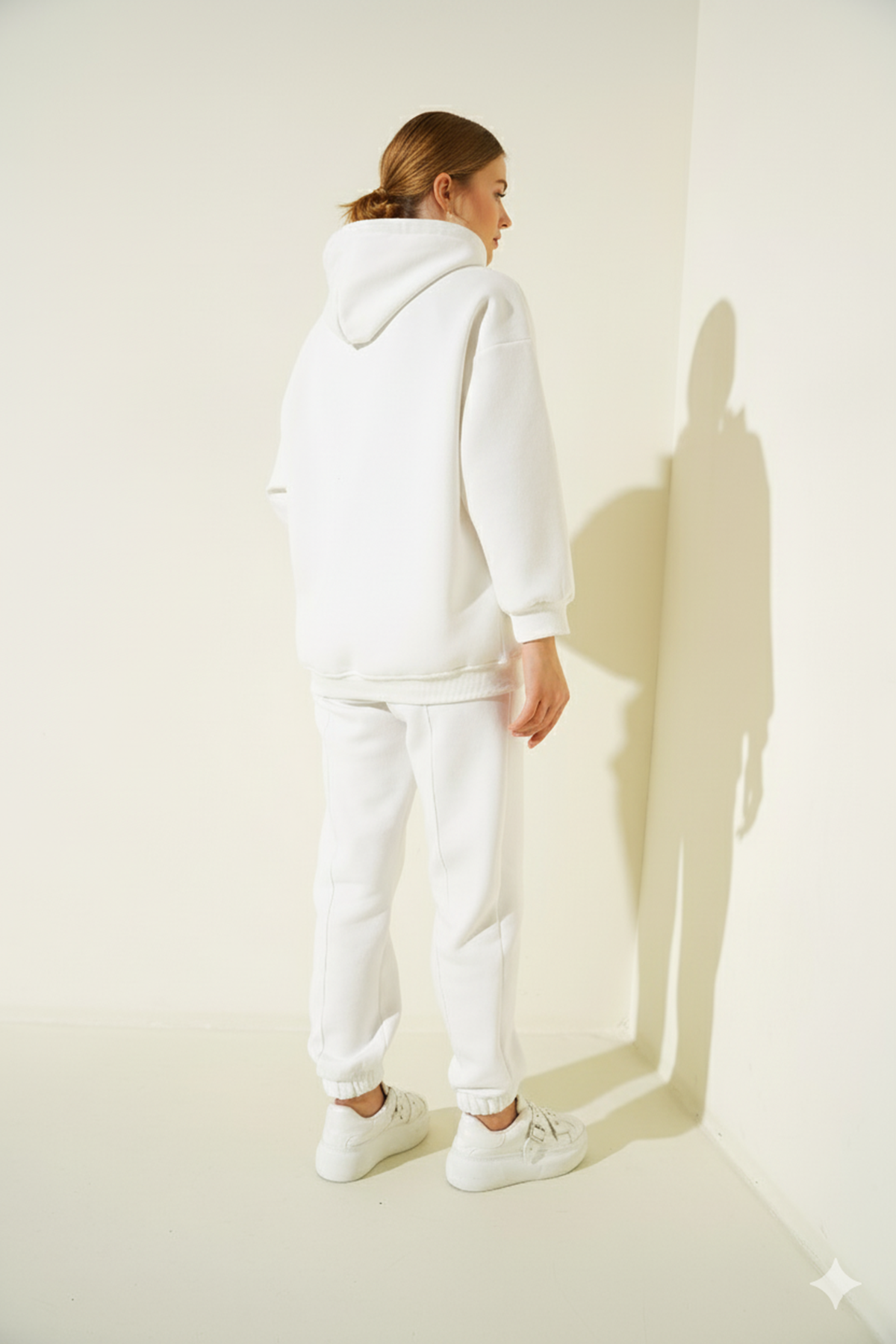 Beyaz Oversize Eşofman Takımı