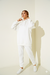 Beyaz Oversize Eşofman Takımı